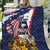 USA-American Samoa Flag Day Personalized Quilt Bald Eagle Polynesian Tribal Pattern