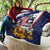 USA-American Samoa Flag Day Personalized Quilt Bald Eagle Polynesian Tribal Pattern