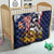 USA-American Samoa Flag Day Personalized Quilt Bald Eagle Polynesian Tribal Pattern