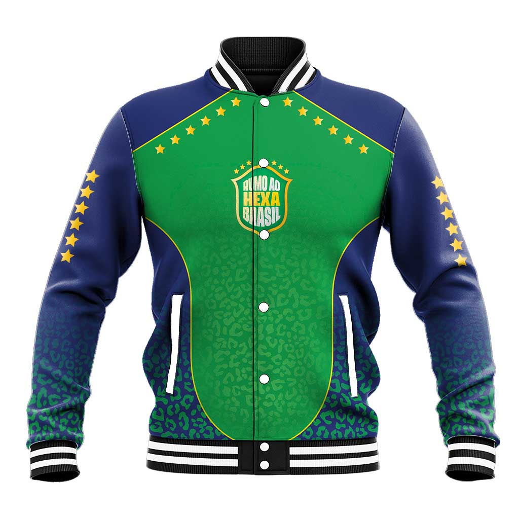 Custom Brazil Victory Dream Baseball Jacket Rumo Ao Hexa