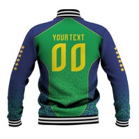 Custom Brazil Victory Dream Baseball Jacket Rumo Ao Hexa