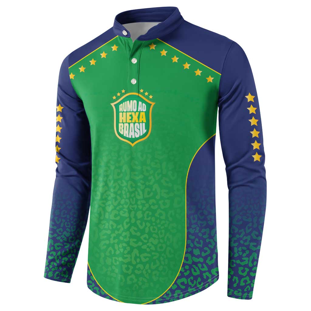 Custom Brazil Victory Dream Button Sweatshirt Rumo Ao Hexa