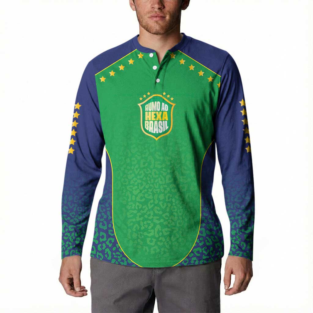Custom Brazil Victory Dream Button Sweatshirt Rumo Ao Hexa
