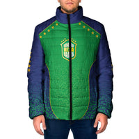 Custom Brazil Victory Dream Padded Jacket Rumo Ao Hexa