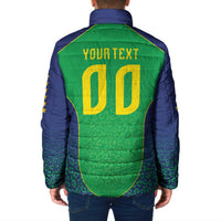 Custom Brazil Victory Dream Padded Jacket Rumo Ao Hexa
