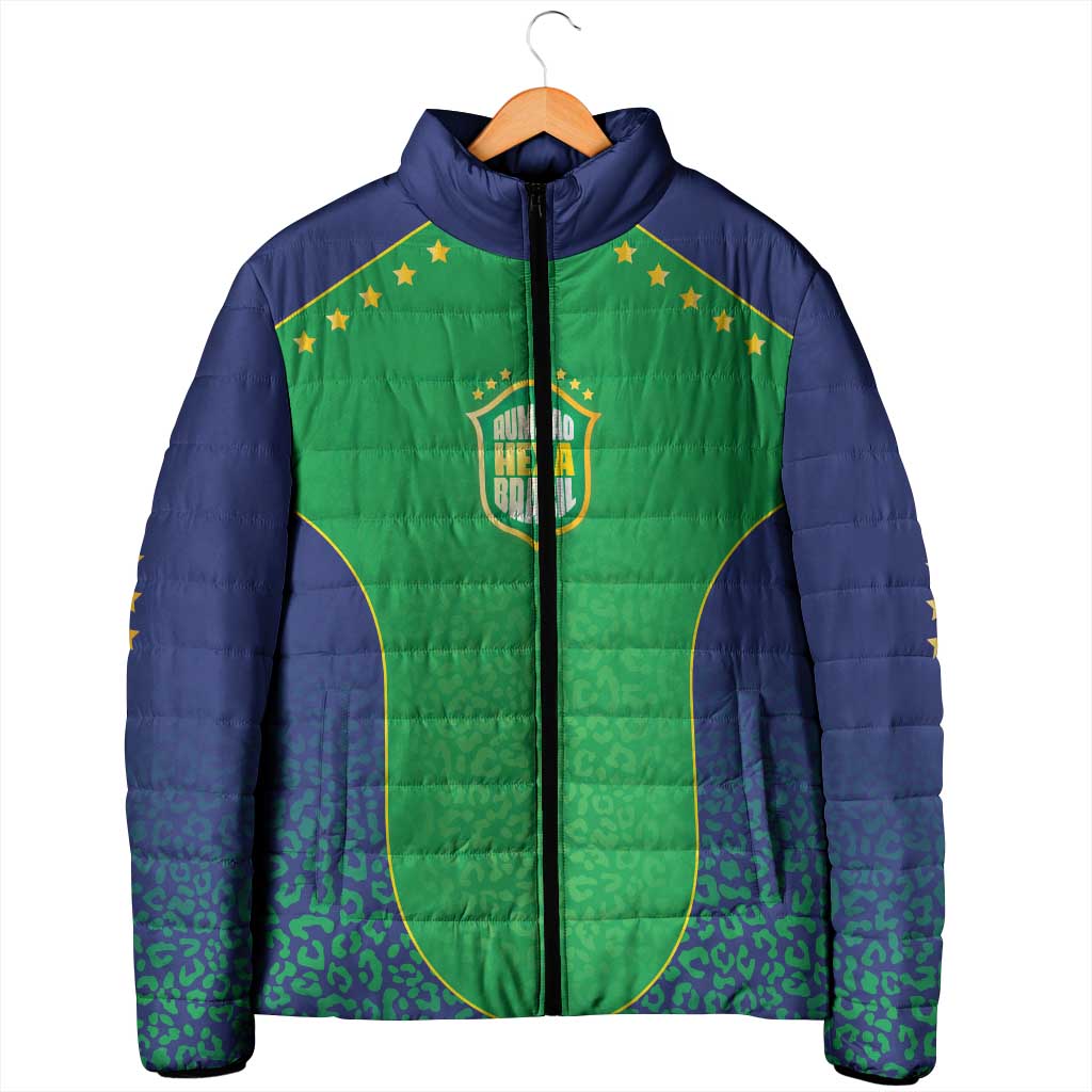 Custom Brazil Victory Dream Padded Jacket Rumo Ao Hexa