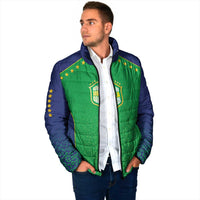 Custom Brazil Victory Dream Padded Jacket Rumo Ao Hexa