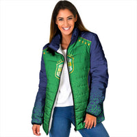 Custom Brazil Victory Dream Padded Jacket Rumo Ao Hexa