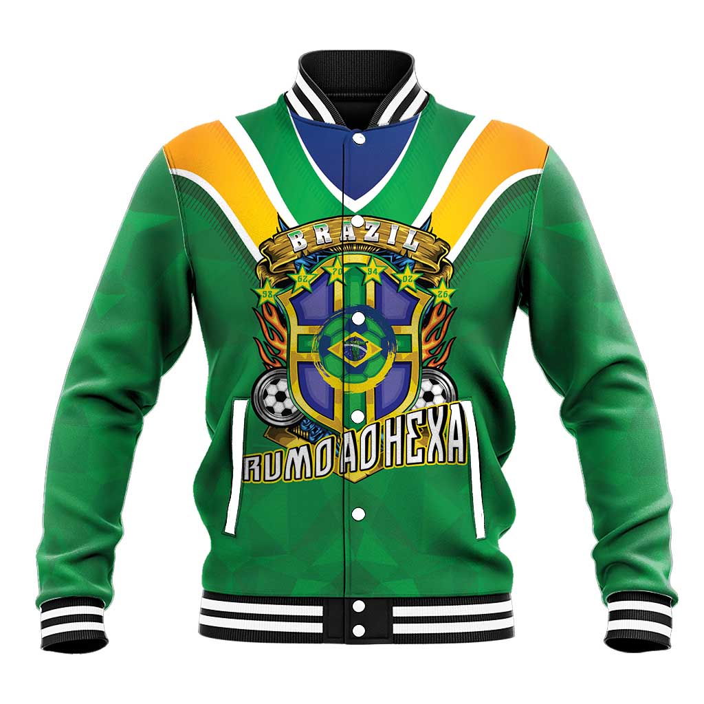 Custom Brazil WC26 Baseball Jacket Future Brasil Rumo Ao Hexa