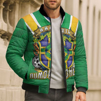 Custom Brazil WC26 Bomber Puffer Jacket Future Brasil Rumo Ao Hexa