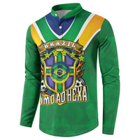 Custom Brazil WC26 Button Sweatshirt Future Brasil Rumo Ao Hexa