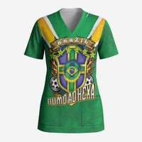 Custom Brazil WC26 Scrub Top Future Brasil Rumo Ao Hexa