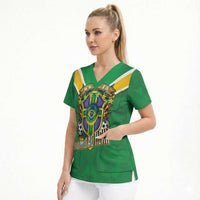 Custom Brazil WC26 Scrub Top Future Brasil Rumo Ao Hexa