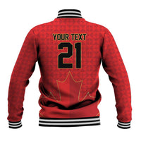 Custom Canada Football Pride Baseball Jacket Take Me To America Maple Leaf
