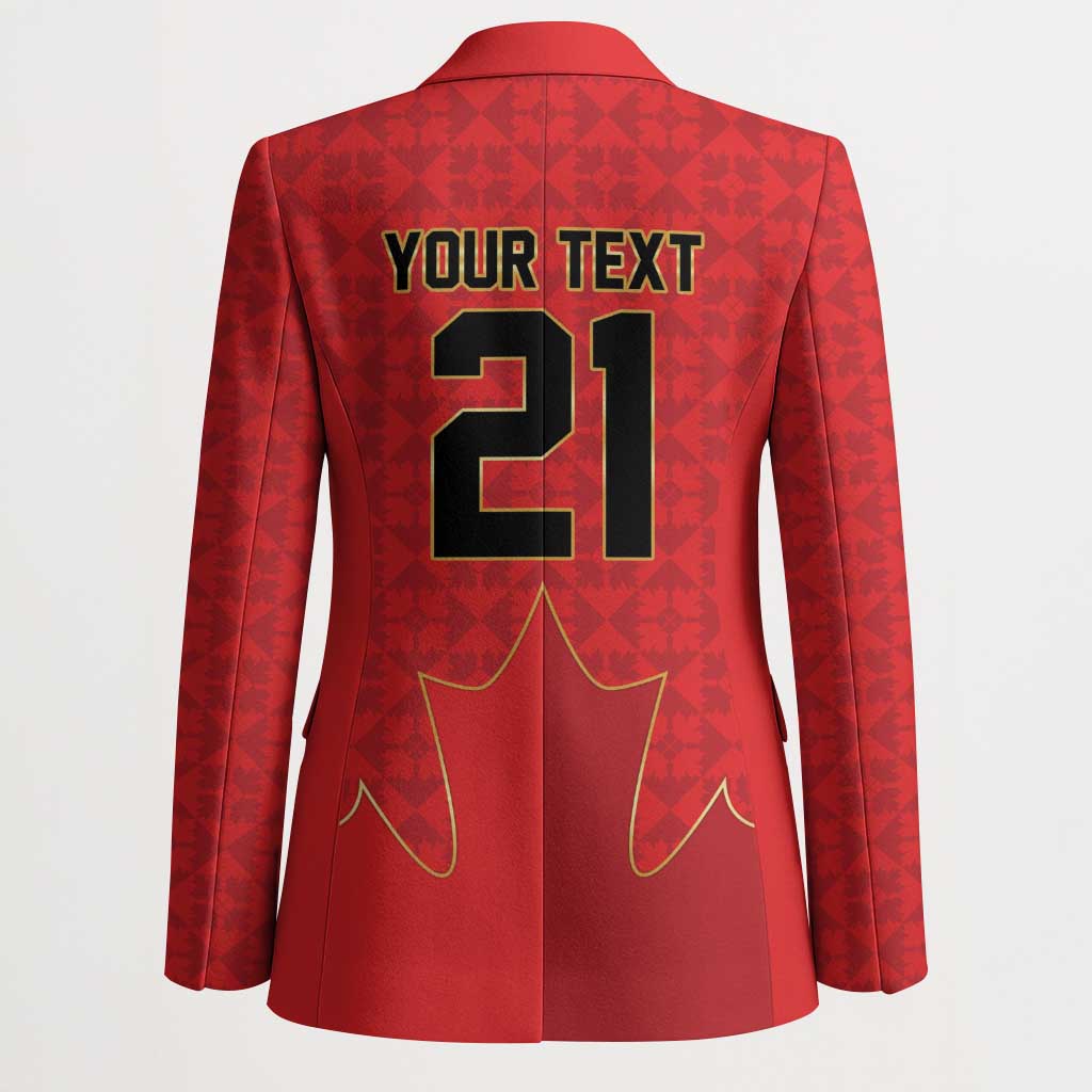 Custom Canada Football Pride Blazer Take Me To America Maple Leaf