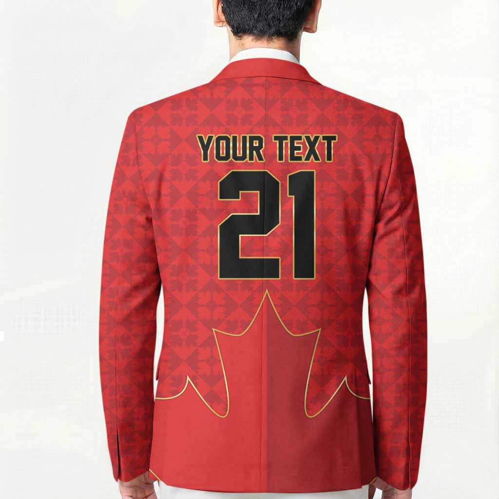 Custom Canada Football Pride Blazer Take Me To America Maple Leaf