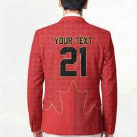 Custom Canada Football Pride Blazer Take Me To America Maple Leaf