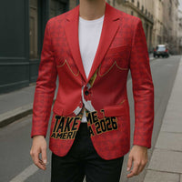 Custom Canada Football Pride Blazer Take Me To America Maple Leaf