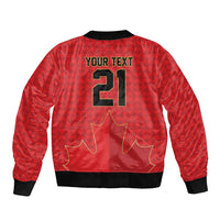 Custom Canada Football Pride Bomber Jacket Take Me To America Maple Leaf