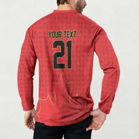 Custom Canada Football Pride Button Sweatshirt Take Me To America Maple Leaf