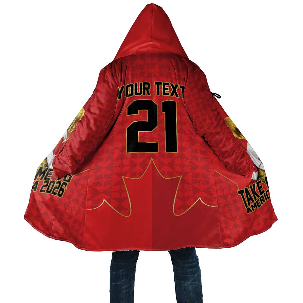 Custom Canada Football Pride Cloak Take Me To America Maple Leaf