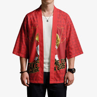 Custom Canada Football Pride Kimono Take Me To America Maple Leaf