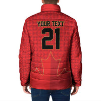 Custom Canada Football Pride Padded Jacket Take Me To America Maple Leaf