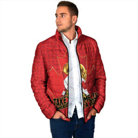 Custom Canada Football Pride Padded Jacket Take Me To America Maple Leaf