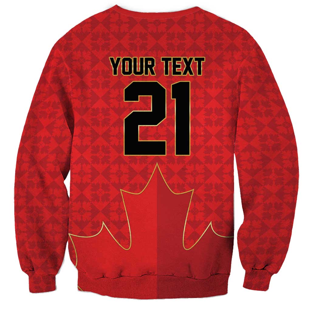 Custom Canada Football Pride Sweatshirt Take Me To America Maple Leaf