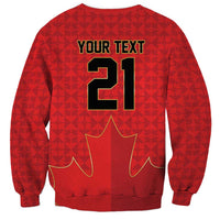 Custom Canada Football Pride Sweatshirt Take Me To America Maple Leaf
