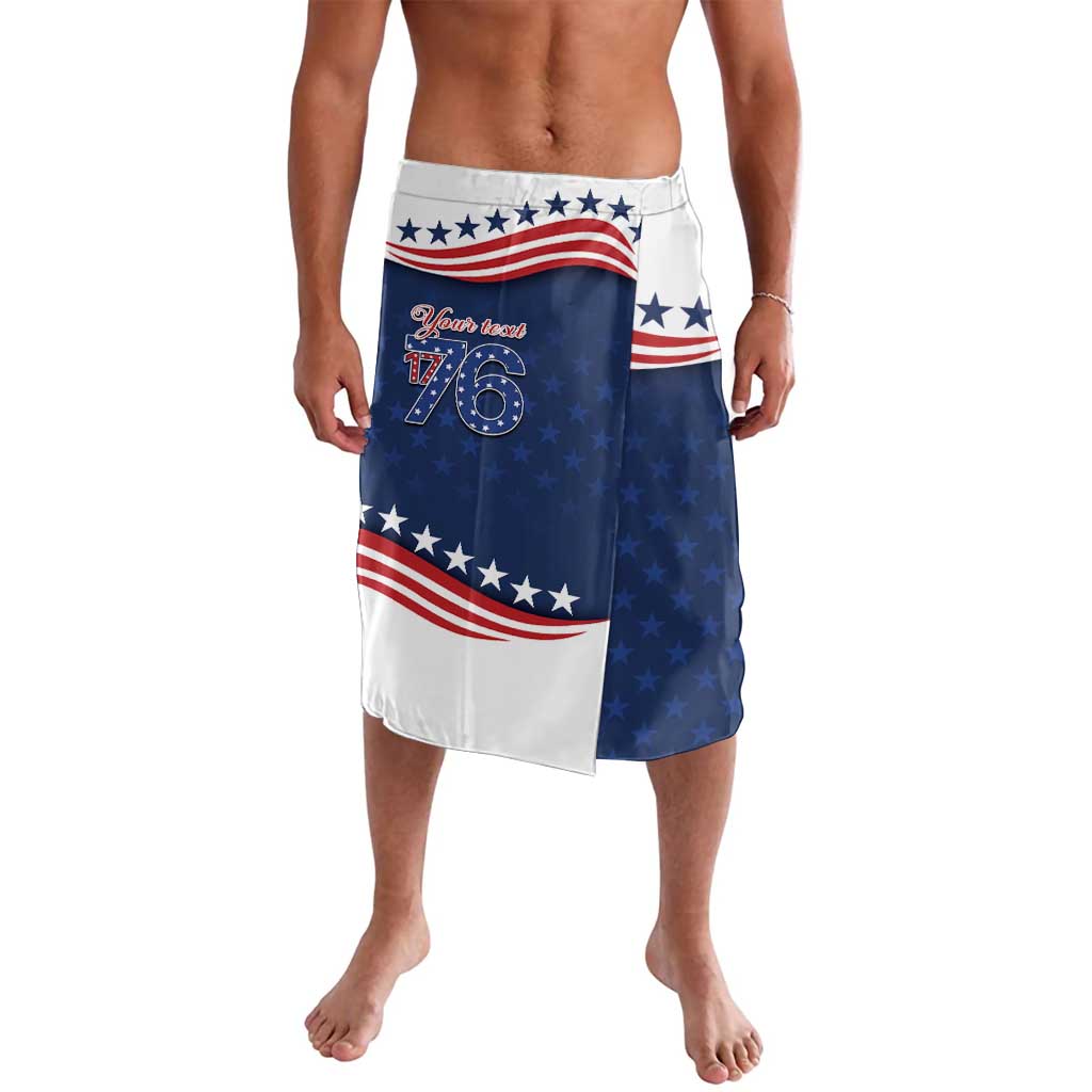 July 4th 1776 American Flag Vintage Personalized Lavalava USA Independence Day