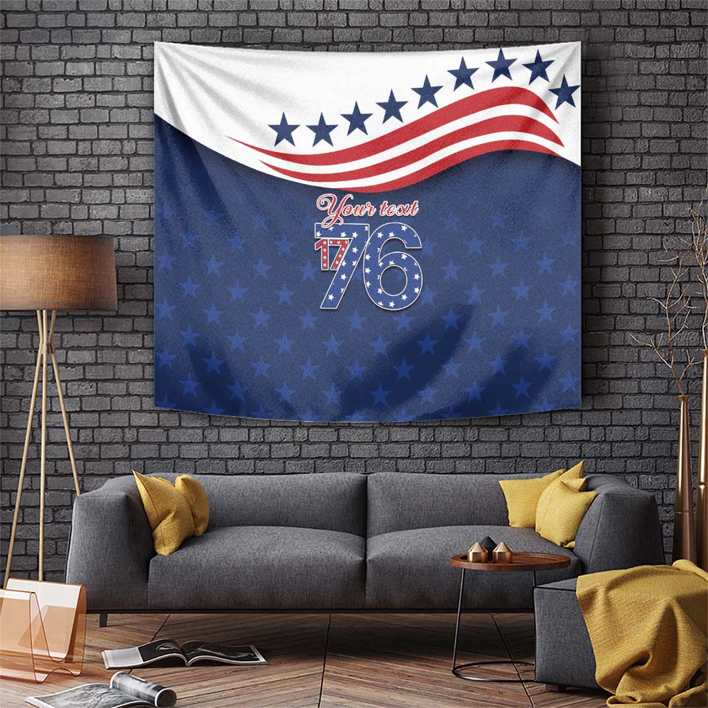 July 4th 1776 American Flag Vintage Personalized Tapestry USA Independence Day