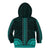 African Dashiki Kid Hoodie With Polynesian Pattern - Teal - Wonder Print Shop