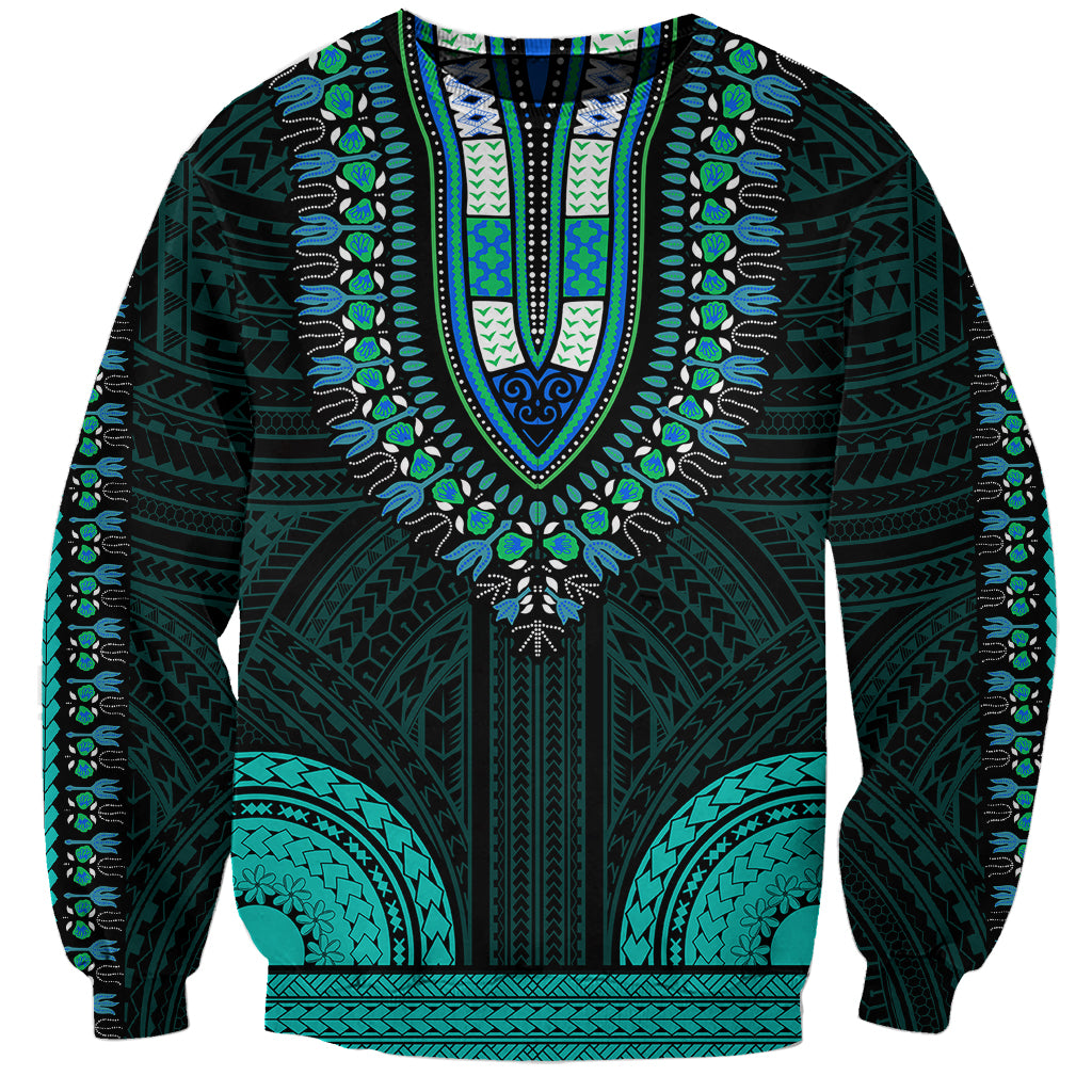 african-dashiki-sweatshirt-with-polynesian-pattern-teal