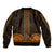 African Dashiki Bomber Jacket With Polynesian Pattern - Gold LT9 - Wonder Print Shop