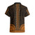 African Dashiki Hawaiian Shirt With Polynesian Pattern - Gold - Wonder Print Shop