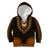 African Dashiki Kid Hoodie With Polynesian Pattern - Gold - Wonder Print Shop