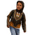 African Dashiki Kid Hoodie With Polynesian Pattern - Gold - Wonder Print Shop