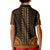 African Dashiki Kid Polo Shirt With Polynesian Pattern - Gold - Wonder Print Shop