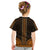 African Dashiki Kid T Shirt With Polynesian Pattern - Gold - Wonder Print Shop