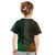 African Dashiki Kid T Shirt With Polynesian Pattern - Half Green and Gold - Wonder Print Shop