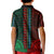 African Dashiki Kid Polo Shirt With Polynesian Pattern - Half Green and Red - Wonder Print Shop