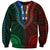 african-dashiki-sweatshirt-with-polynesian-pattern-half-green-and-red