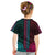 African Dashiki Kid T Shirt With Polynesian Pattern - Half Teal and Pink - Wonder Print Shop