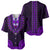 African Dashiki Baseball Jersey With Polynesian Pattern - Purple LT9 - Wonder Print Shop