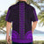 African Dashiki Hawaiian Shirt With Polynesian Pattern - Purple - Wonder Print Shop