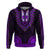 African Dashiki Hoodie With Polynesian Pattern - Purple - Wonder Print Shop