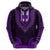 African Dashiki Hoodie With Polynesian Pattern - Purple - Wonder Print Shop