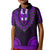 African Dashiki Kid Polo Shirt With Polynesian Pattern - Purple - Wonder Print Shop