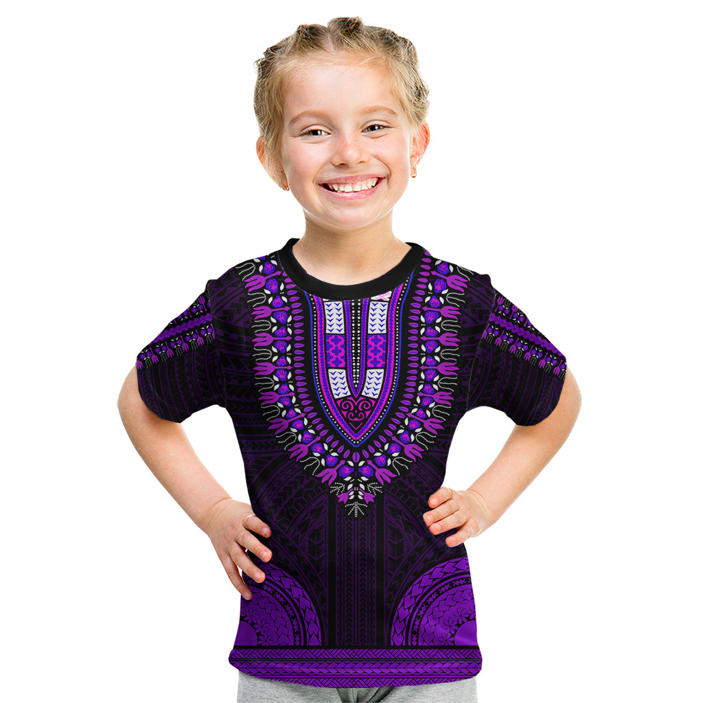 african-dashiki-kid-t-shirt-with-polynesian-pattern-purple